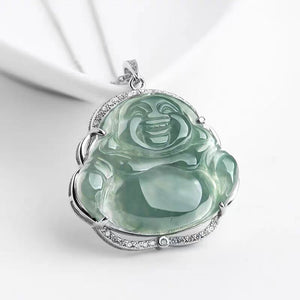 Genuine Green Jade Buddha Pendant