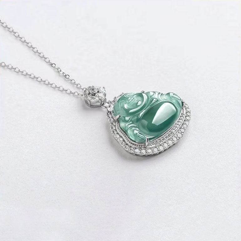 Genuine Jade Buddha Necklace