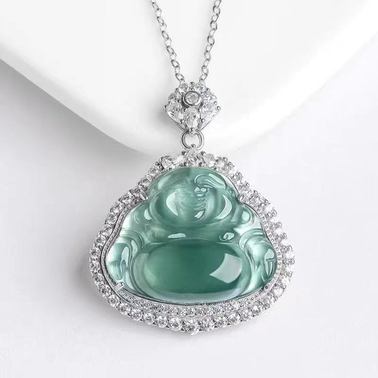 Genuine Jade Buddha Necklace