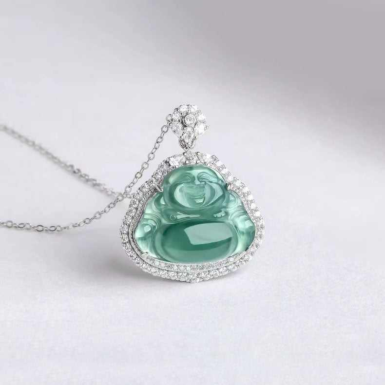 Genuine Jade Buddha Necklace