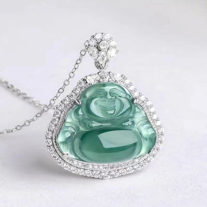 Genuine Jade Buddha Necklace