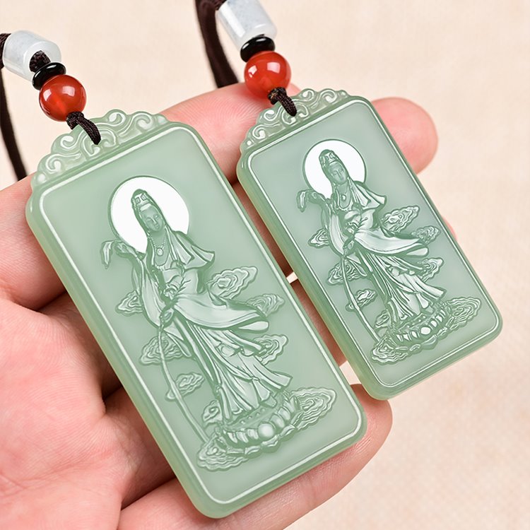 Goddess of Mercy Jade Pendant