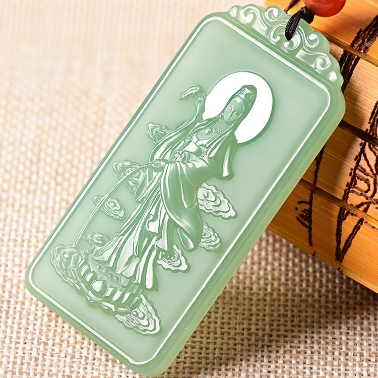 Goddess of Mercy Jade Pendant