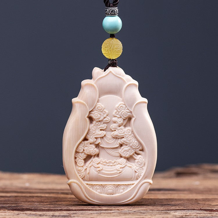 Great Strength Ivory Mahasthamaprapta Pendant Necklace