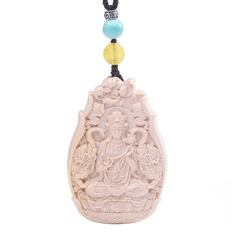 Great Strength Ivory Mahasthamaprapta Pendant Necklace