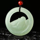 Green Jade Laughing Buddha Pendant