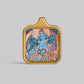 Square-Framed Green Tara Thangka Pendant