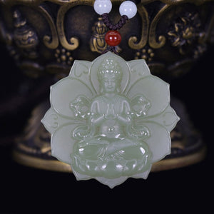 Guan Yin Jade Pendant-Mantrapiece