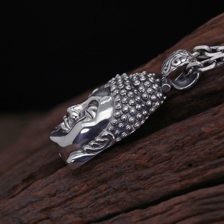 Half Buddha Half Demon Pendant