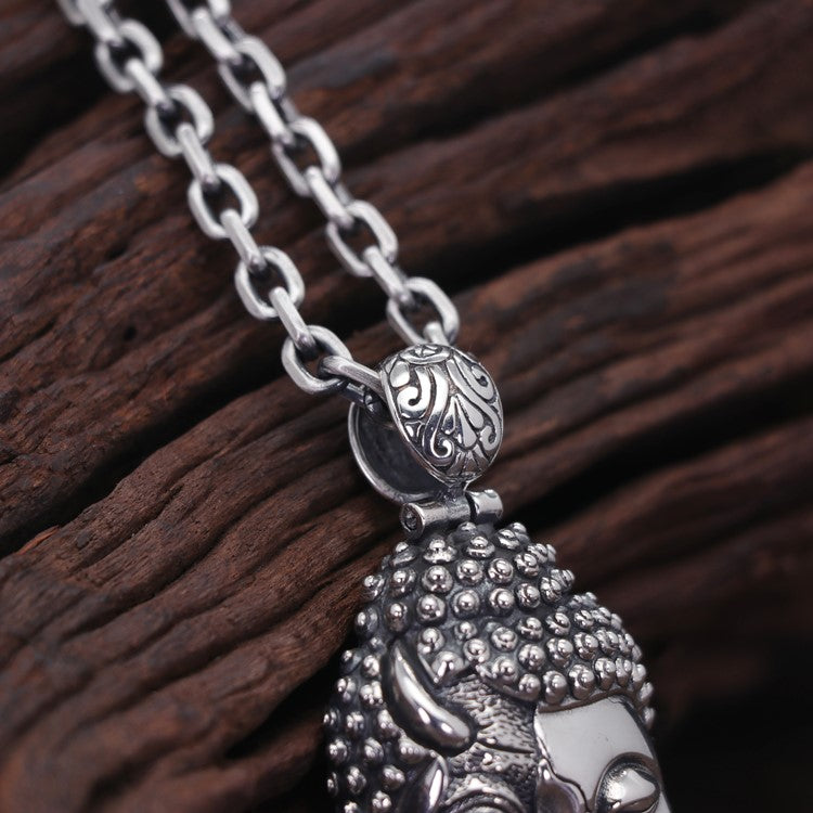 Half Buddha Half Demon Pendant