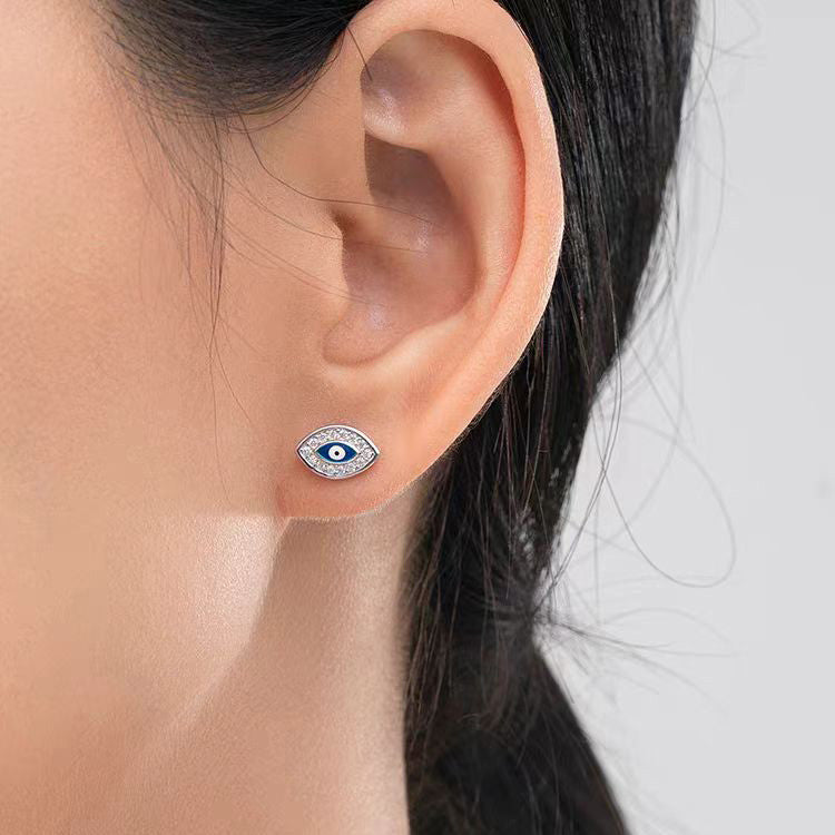 Hamsa Evil Eye Earrings