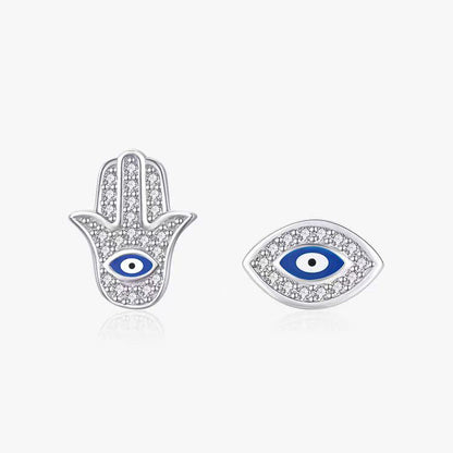 Hamsa Evil Eye Earrings