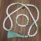 Howlite Amazonite Mala Meditation Beads