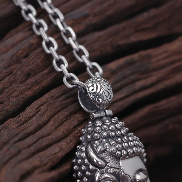 Half Buddha Half Demon Pendant