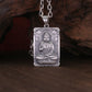 Framed Silver Buddha Pendant