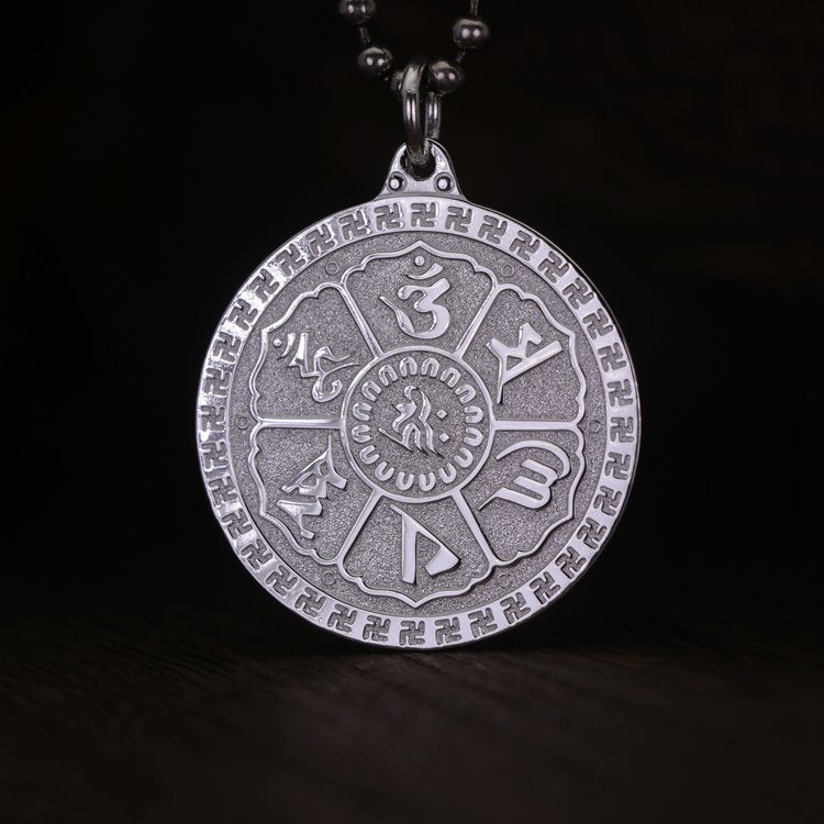 Om Mani Padme Hum Mantra Medallion