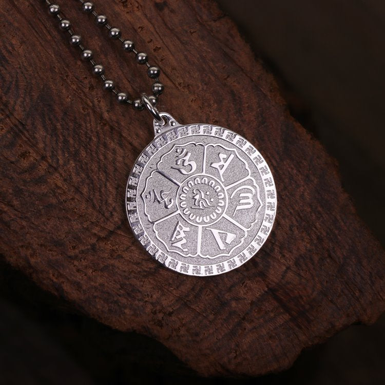 Om Mani Padme Hum Mantra Medallion