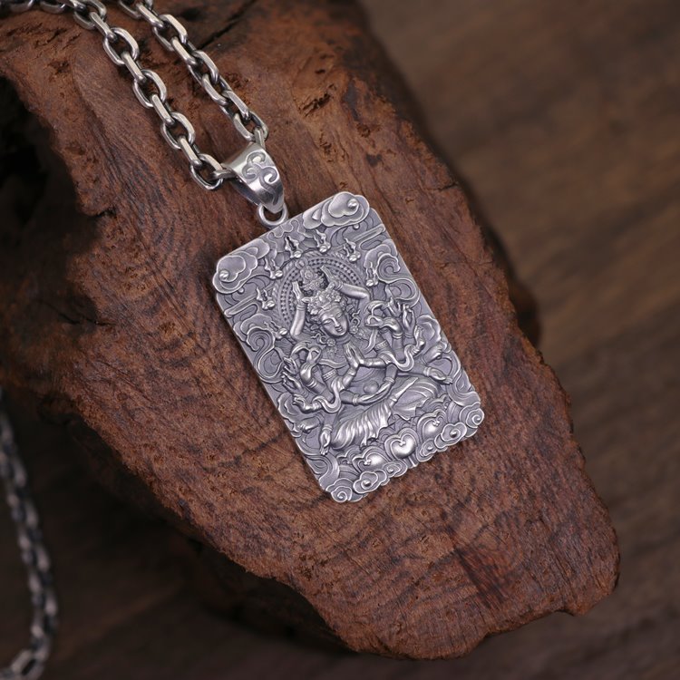 Framed Thousand Hands Guan Yin Pendant