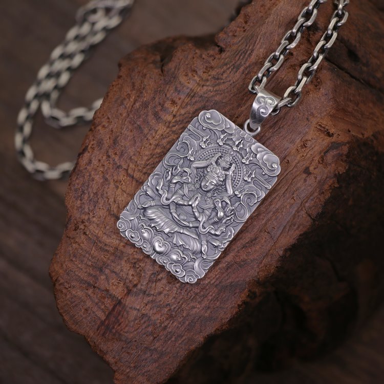 Framed Thousand Hands Guan Yin Pendant