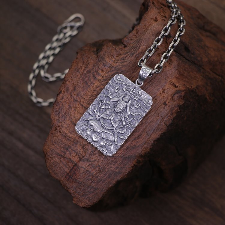 Framed Thousand Hands Guan Yin Pendant