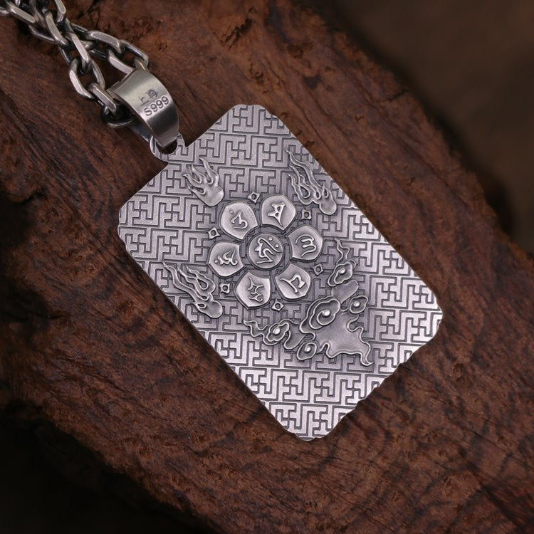 Framed Thousand Hands Guan Yin Pendant