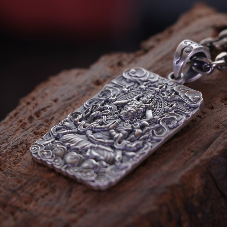 Framed Thousand Hands Guan Yin Pendant