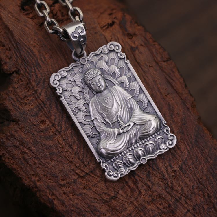 Framed Concentration Amitabha Pendant
