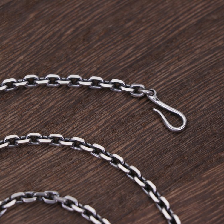 Cable Chain Hook and Eye Clasp 3mm/4mm/5mm