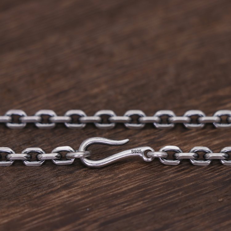 Cable Chain Hook and Eye Clasp 3mm/4mm/5mm