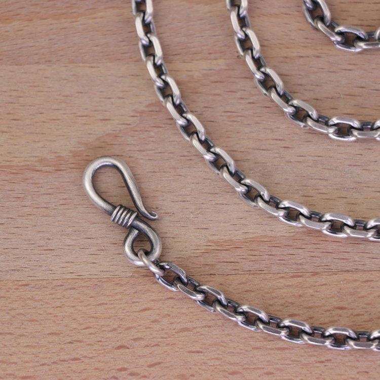 Cable Chain Hook and Eye Clasp 5mm