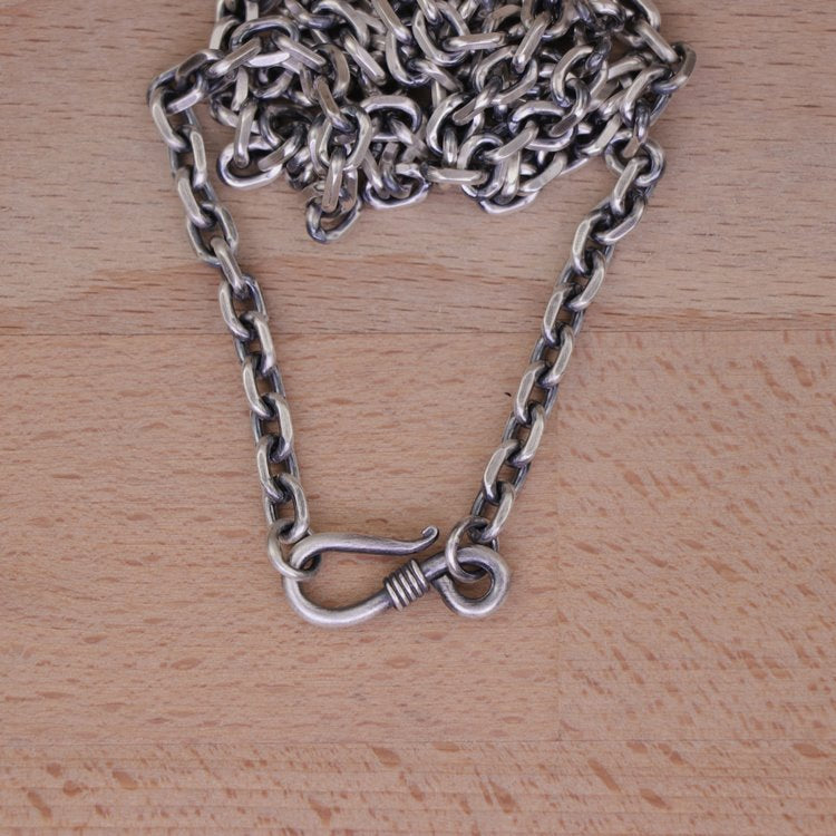 Cable Chain Hook and Eye Clasp 5mm