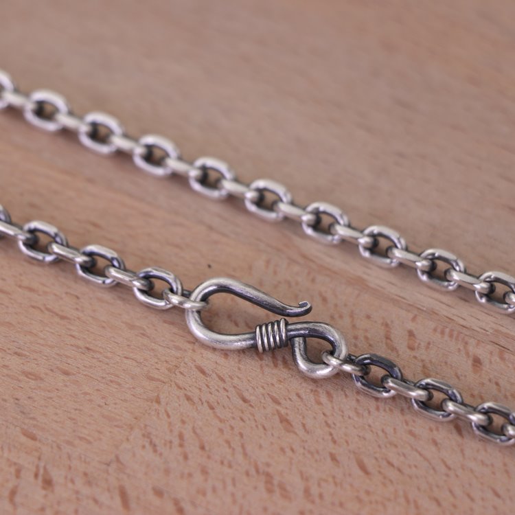 Cable Chain Hook and Eye Clasp 5mm