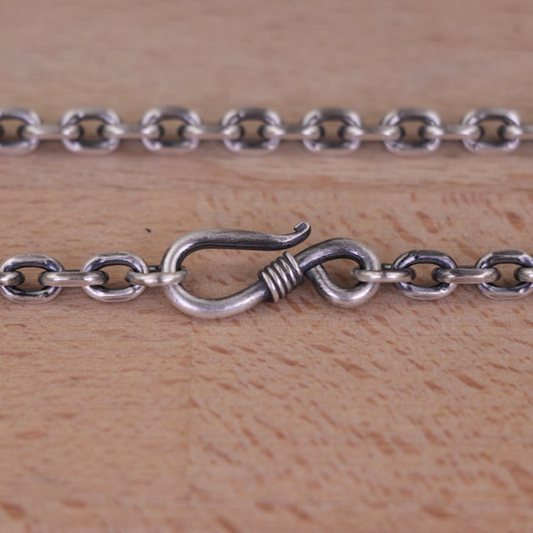 Cable Chain Hook and Eye Clasp 5mm
