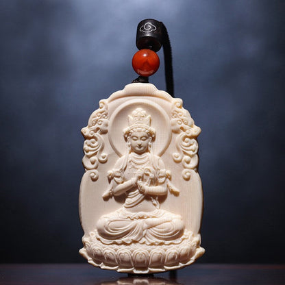 Illuminator Ivory Dhyani Buddha Vairocana Pendant