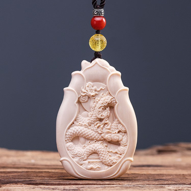 Immeasurable Light Ivory Amitabha Buddha Pendant