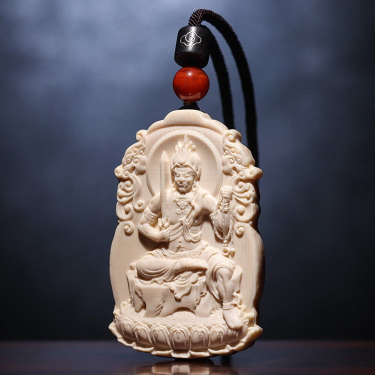 Immovable One Ivory Fudo Myo o Pendant