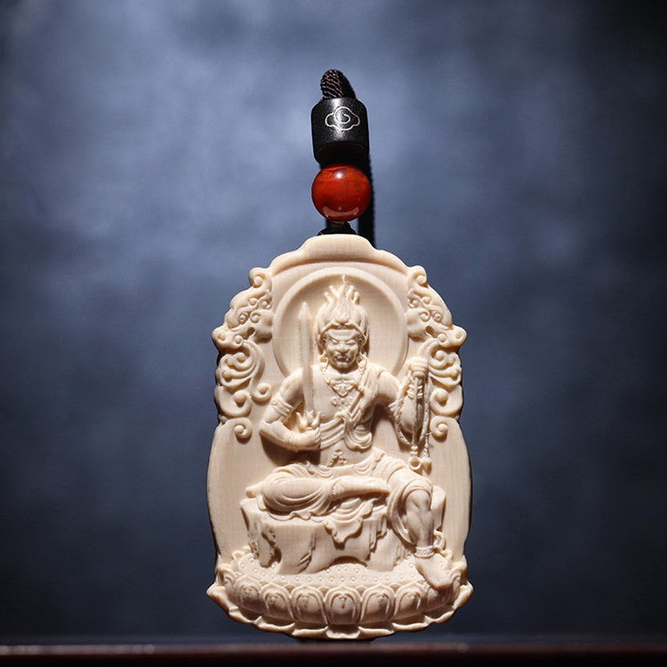 Immovable One Ivory Fudo Myo o Pendant