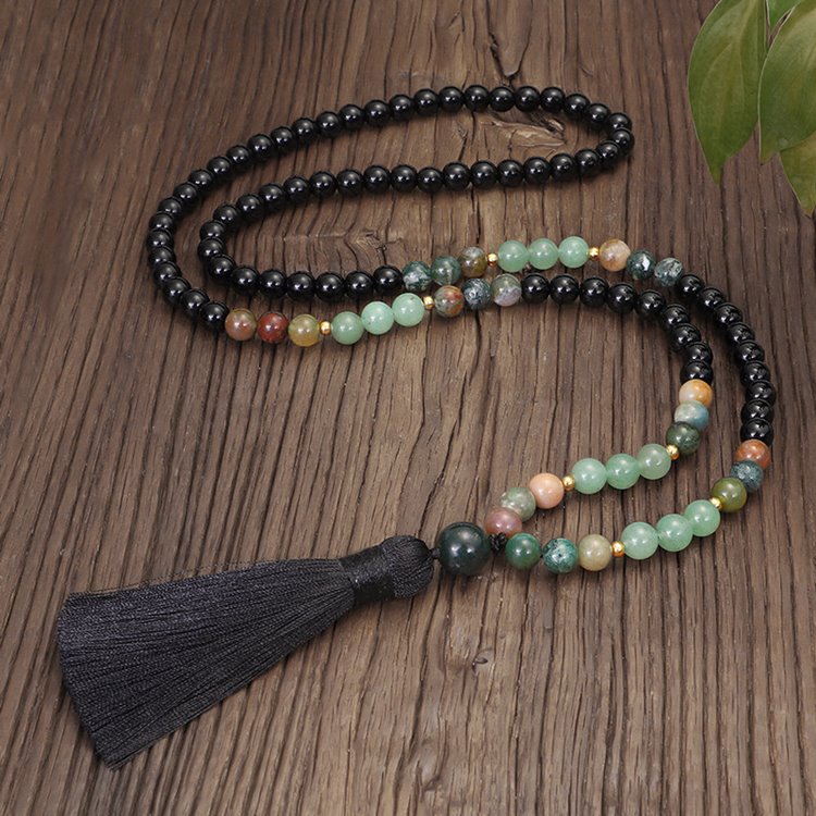 Indian Agate Yoga Beads