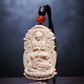 Inner Fortitude Ivory Manjushri Lion Pendant