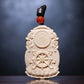 Inner Fortitude Ivory Manjushri Lion Pendant