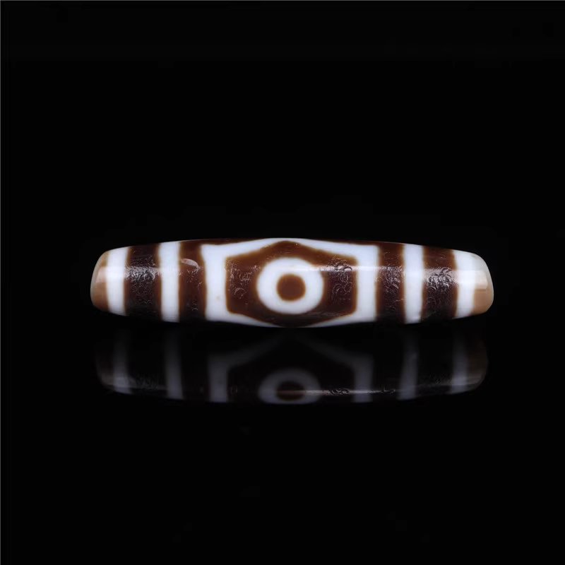 Intuitive Emptiness Talisman 3 Eye Dzi Bead