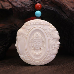 Ivory Demon Buddha Pendant-Mantrapiece