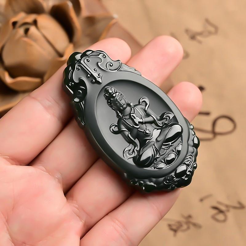 Jade Guan Yin Pendant