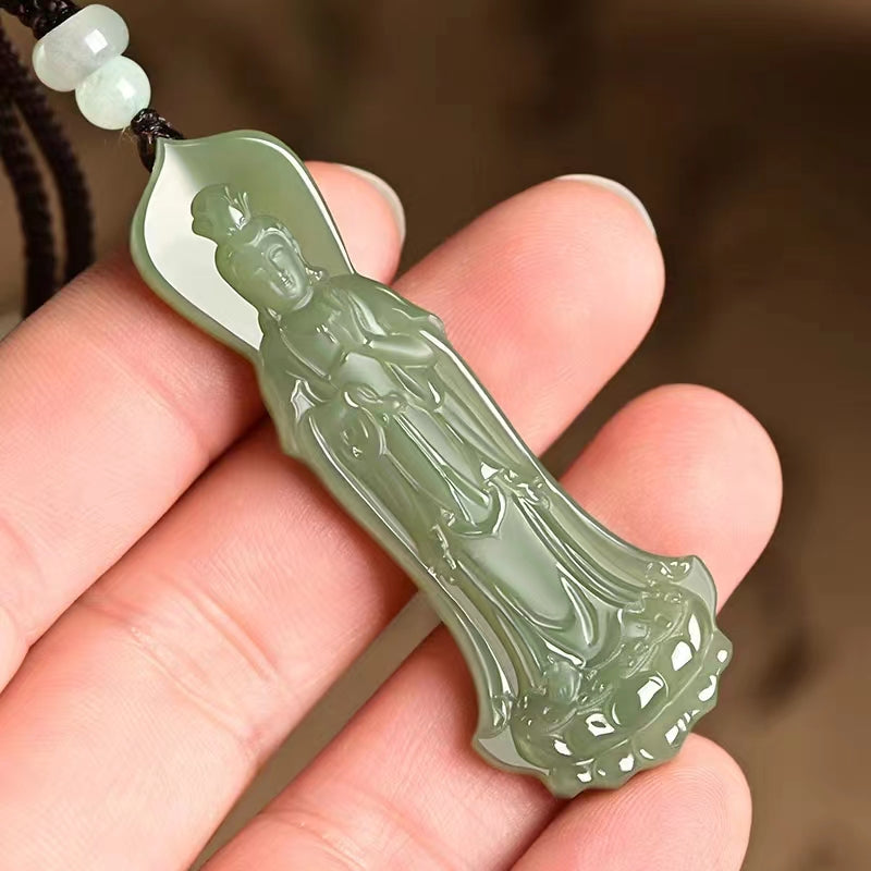 Jade Kuan Yin Necklace