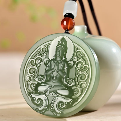 Jade Kuan Yin Pendant