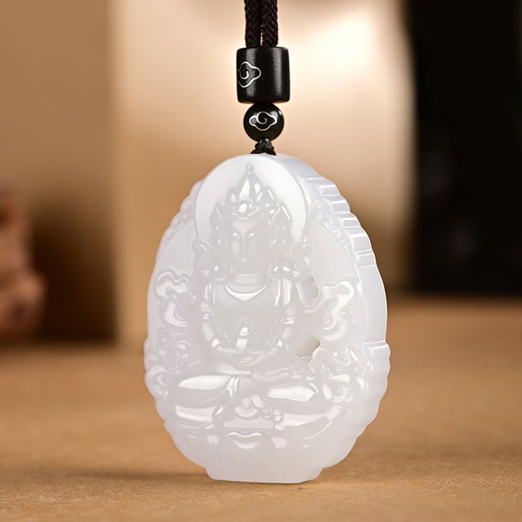 Jade Kwan Yin Pendant