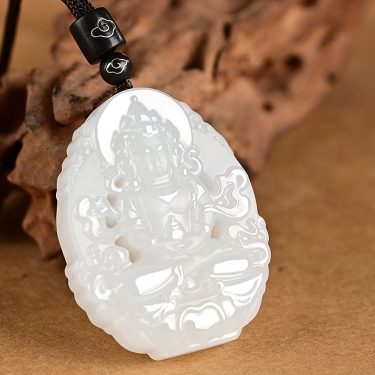 Jade Kwan Yin Pendant