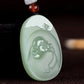 Jade Oval Laughing Buddha Pendant