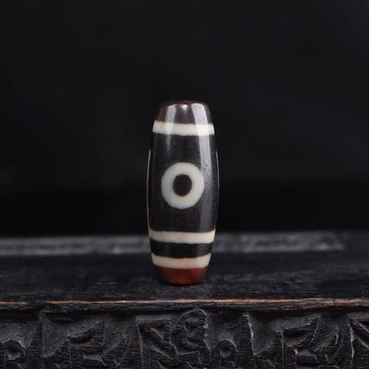 Joined Opposites Harmony Emblem 2 Eye Dzi Bead