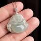 Laughing Buddha Jade Charm